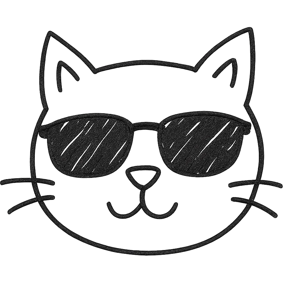 cat wearing sunglasses emoji