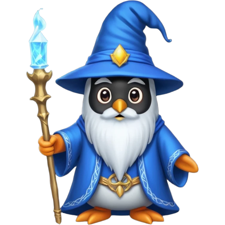 Penguin Wizard emoji