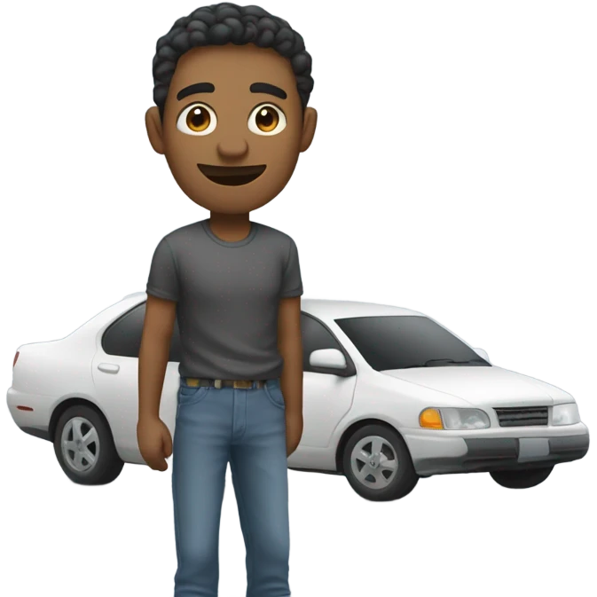 Man with Car emoji