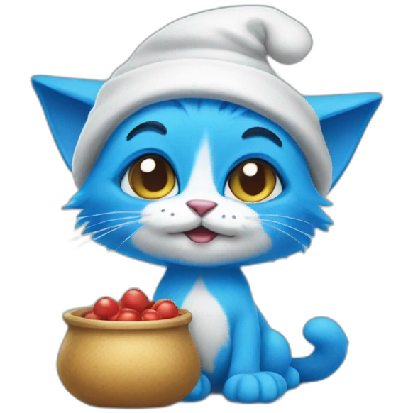 Smurf cat emoji