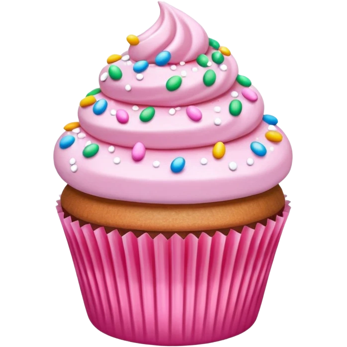 Pink sparkly cupcakes emoji