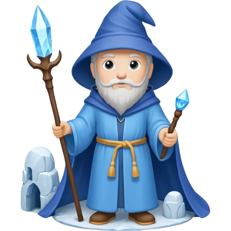 Wizard on the igloo emoji