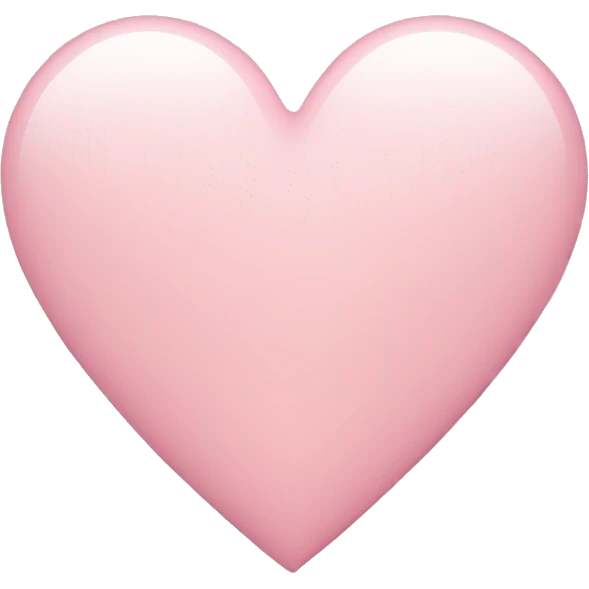 Light Pink heart emoji