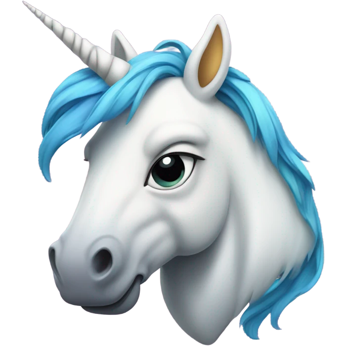 Sad unicorn  emoji
