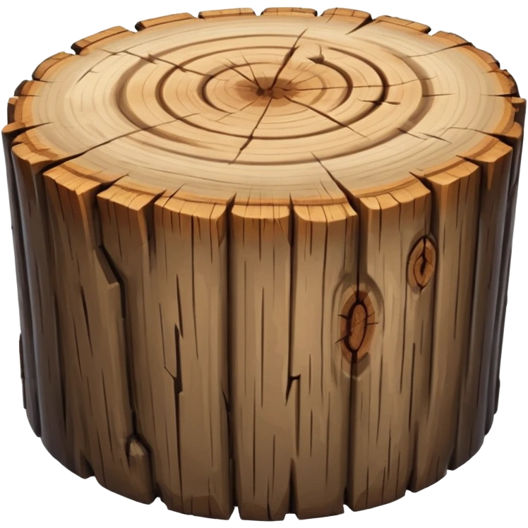 simple wood log emoji