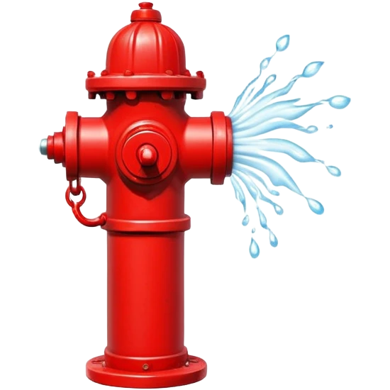Fire hydrant spraying water  emoji