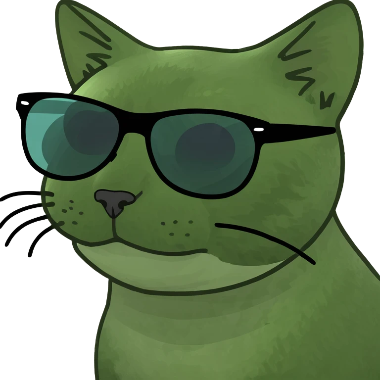 Cat in sunglasses selling drugs emoji
