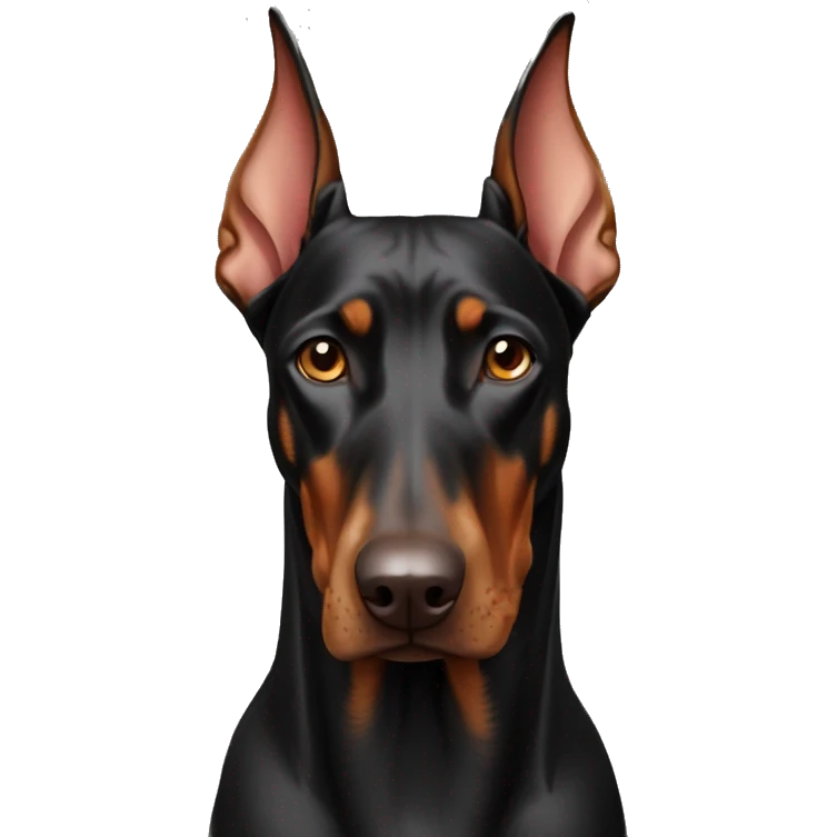 A beautiful Doberman  emoji
