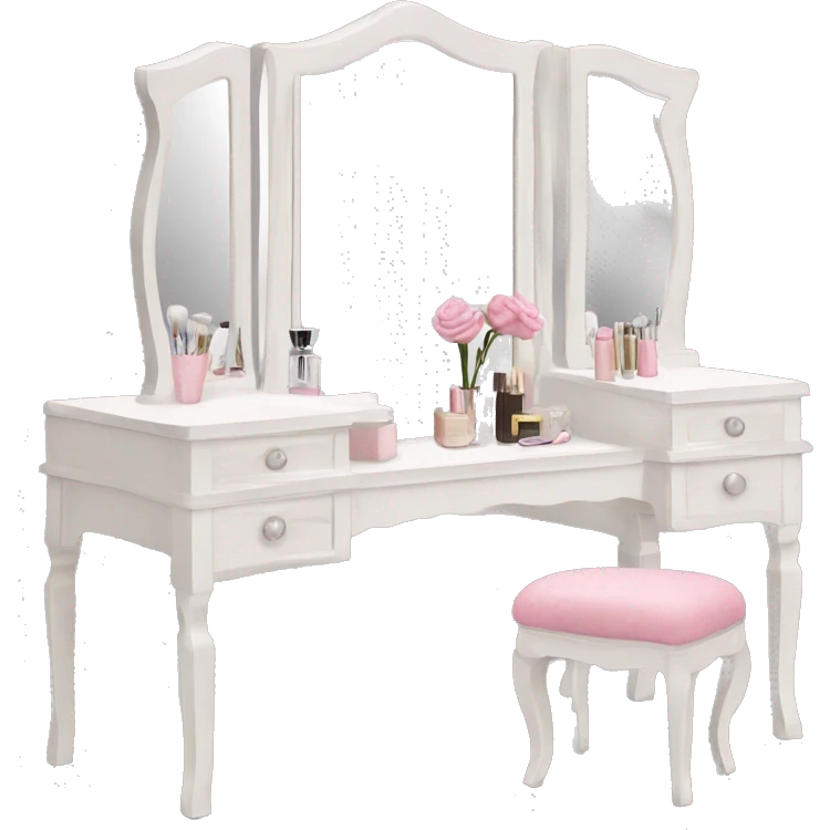 Vanity table with mirror  emoji