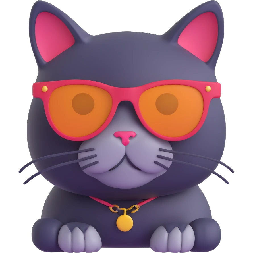 cat wearing sunglasses emoji