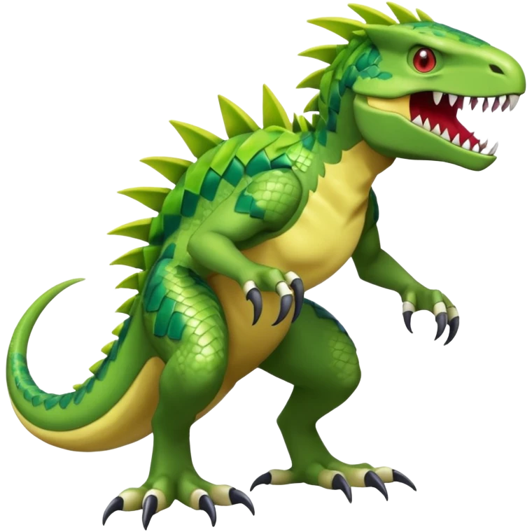 Raptor-Legged Sharp-Clawed Velocitor-Fast Predatory Pokémon-Fakémon-Digimon-Creature, (full body) emoji