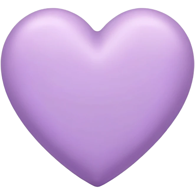 Lilac heart emoji