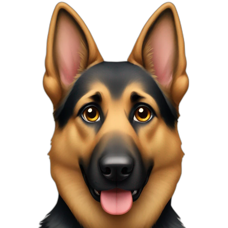 German shepherd  emoji