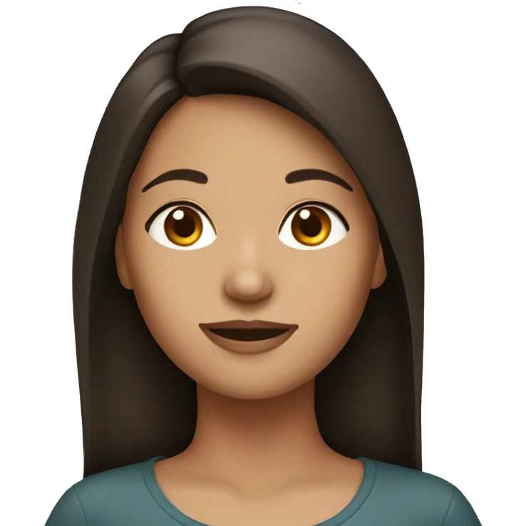 brunette girl emoji