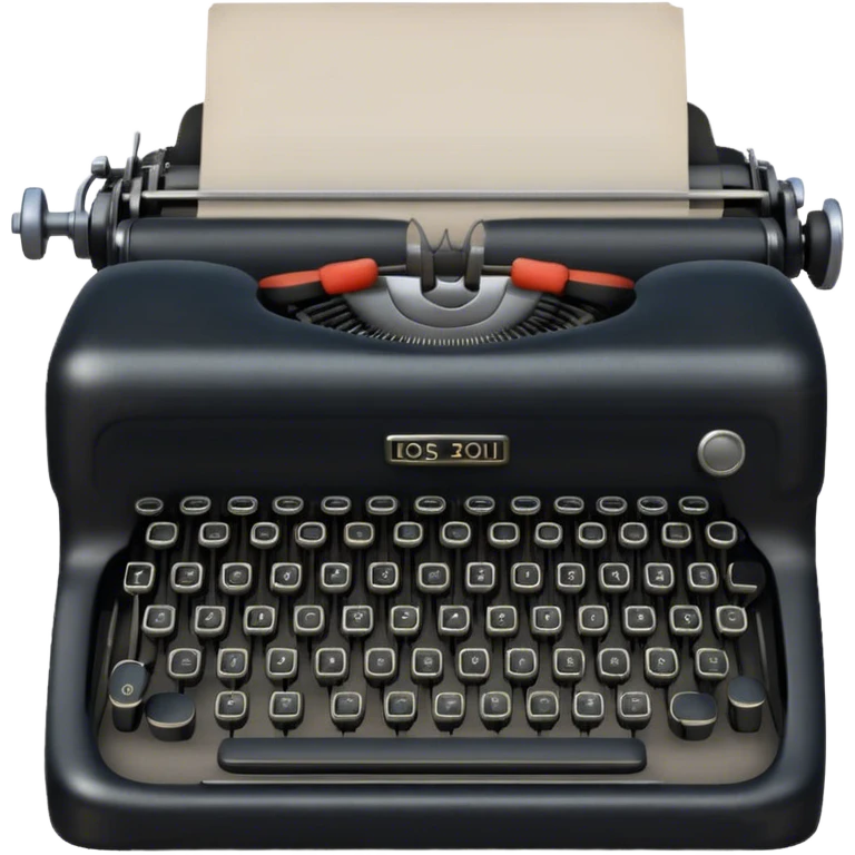 black antique tortured poets department typewriter emoji