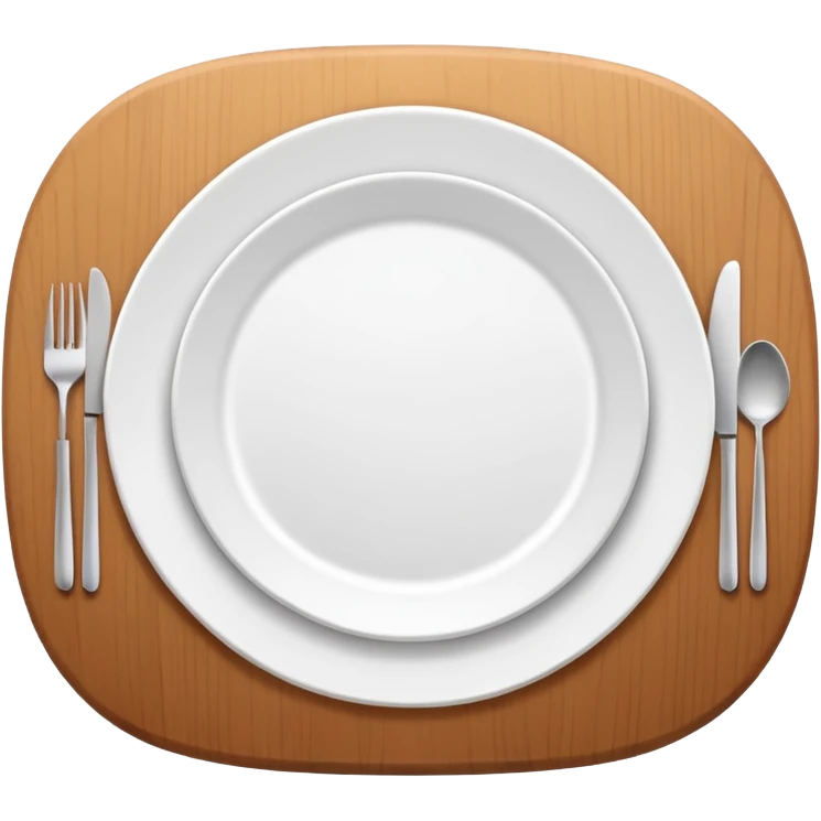 top view of an empty white dining table emoji