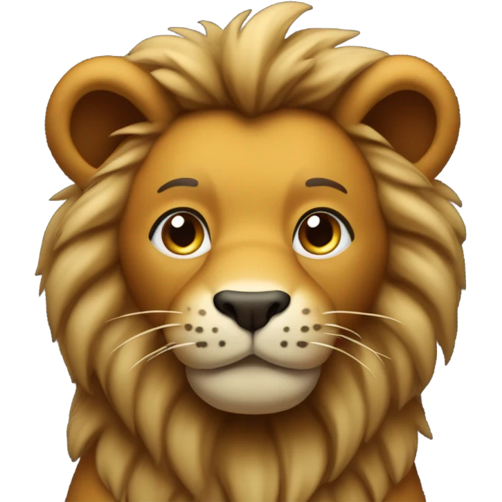peluche lion emoji