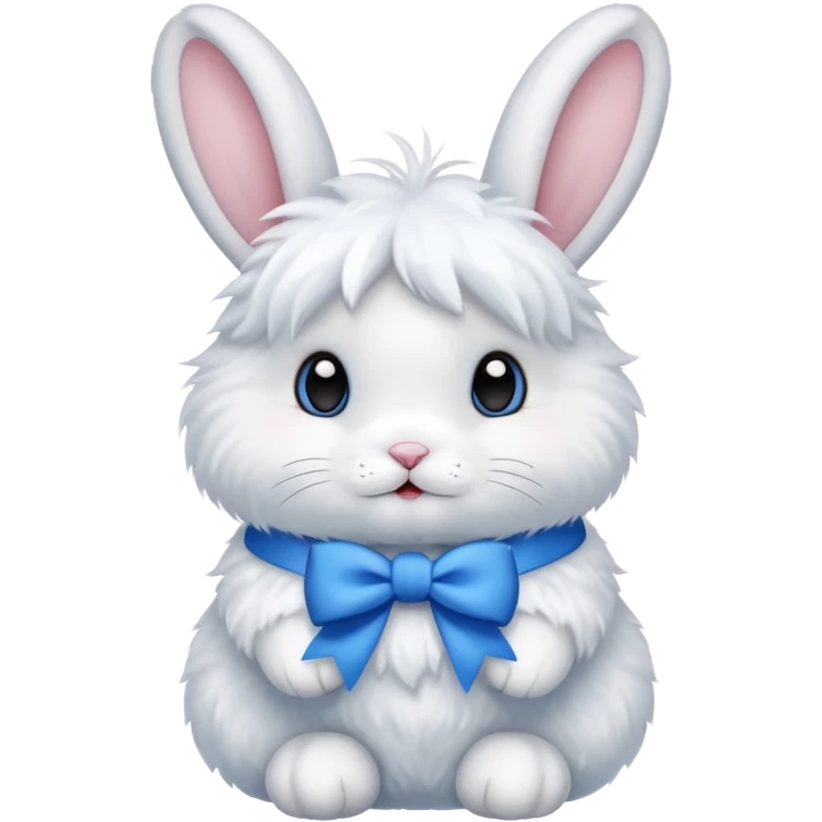 cute rabbit with bow emoji