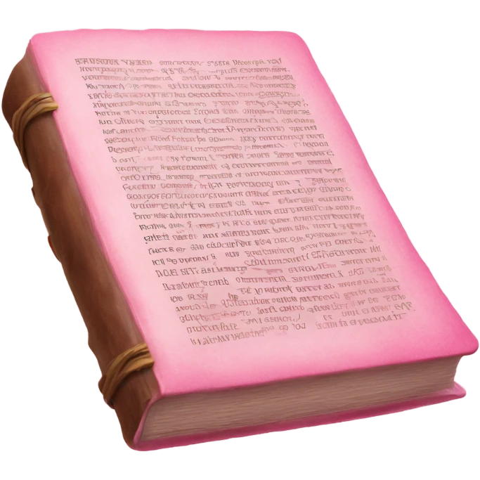 Pink KJV bible  emoji