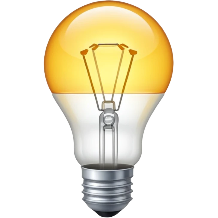 a glowing lightbulb where you can't see the middle of it because it is glowing so bright emoji