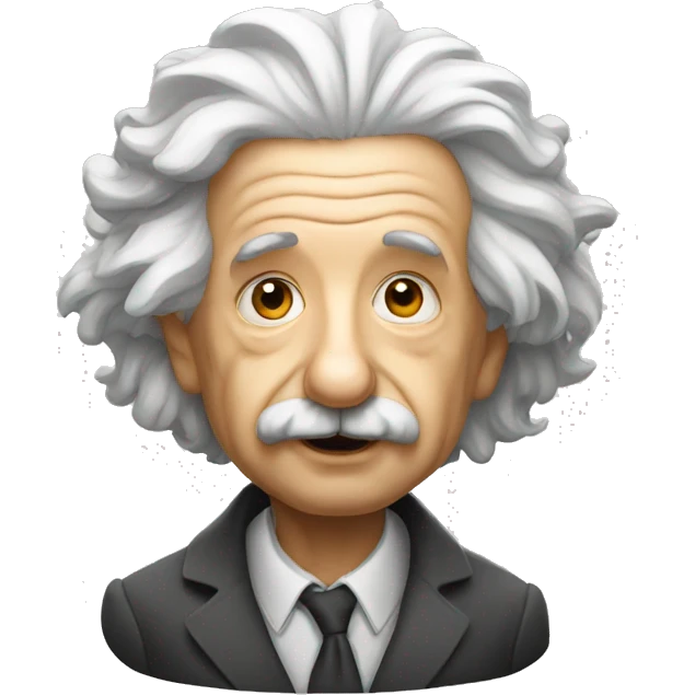 Albert Einstein mind emoji