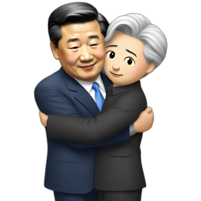 xijinping hugs trump emoji