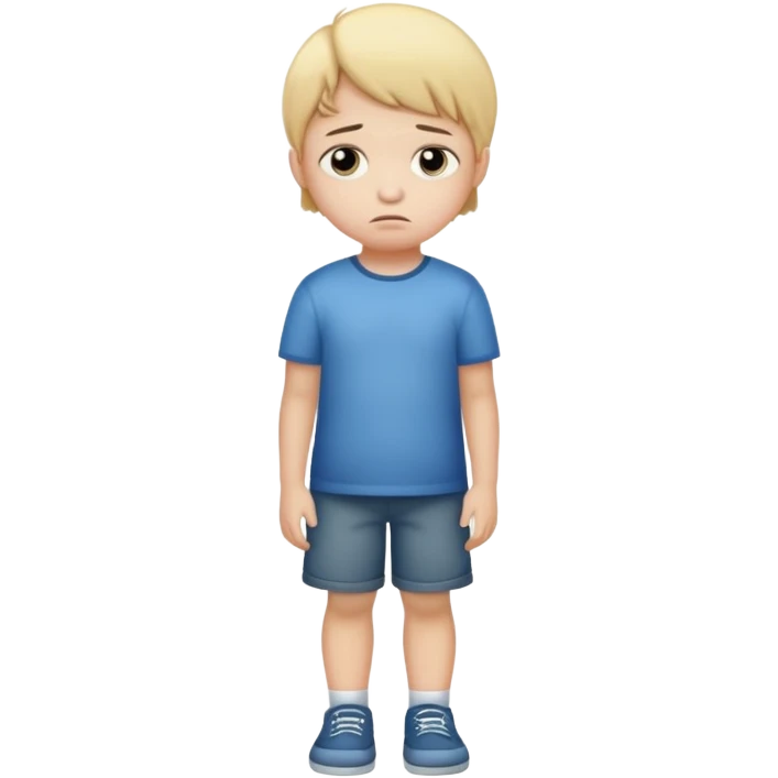 sad child full body emoji