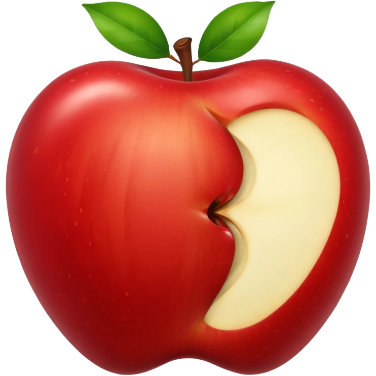 Uma maçã mordida emoji