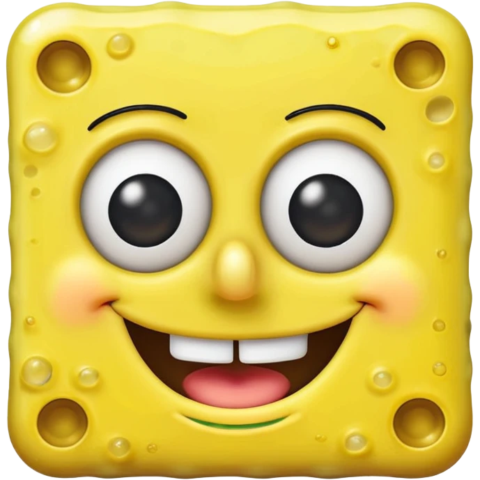 Spongebob ios 18 iphone style emoji