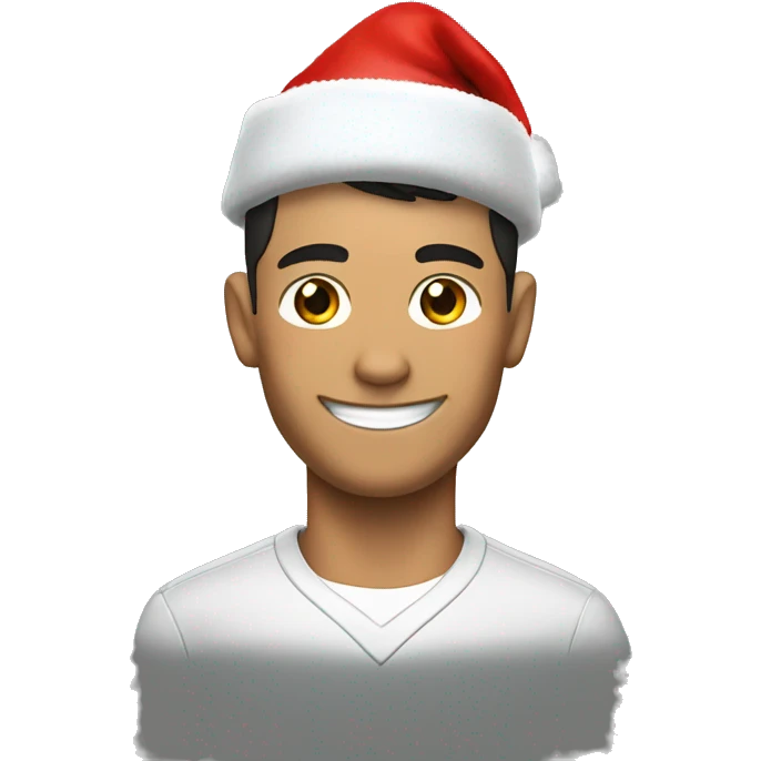 cr7 with santa hat emoji