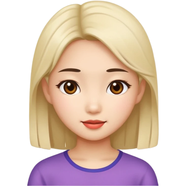 asian girl flirty expression emoji