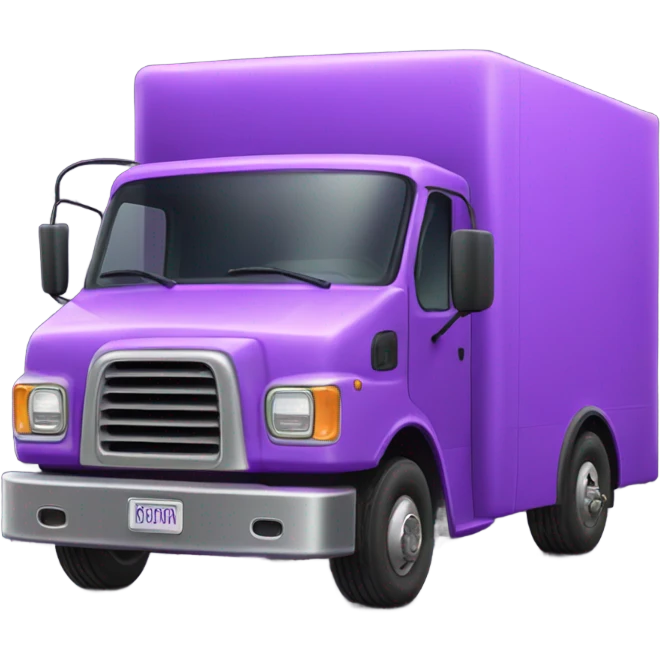 Purple Delivery Truck emoji