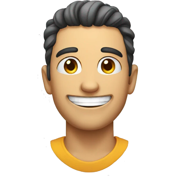 He smiles ominously emoji