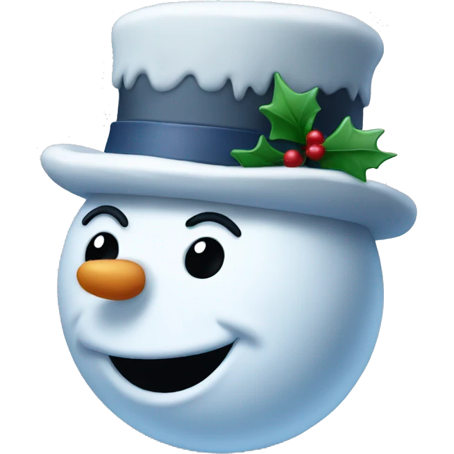 Frosty the snowman emoji