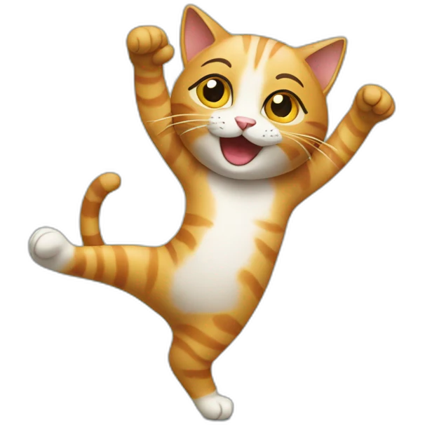 Cat dancing emoji