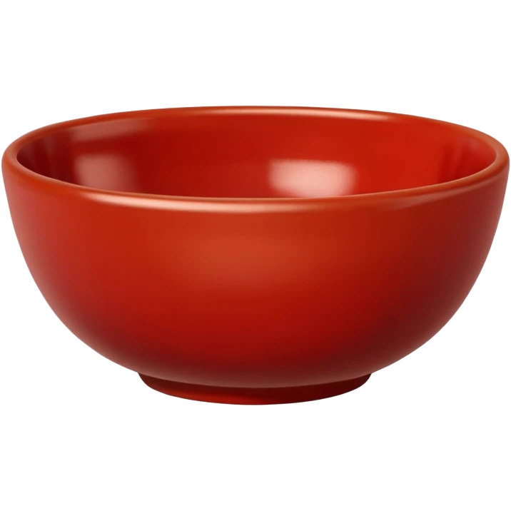 Clay Pottery Bowl red emoji