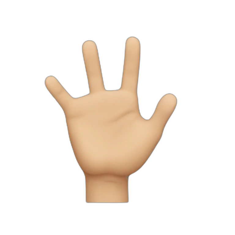 nudge hand with a finger vertical  emoji