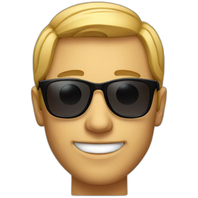Man-smiling-with-sunglasses emoji