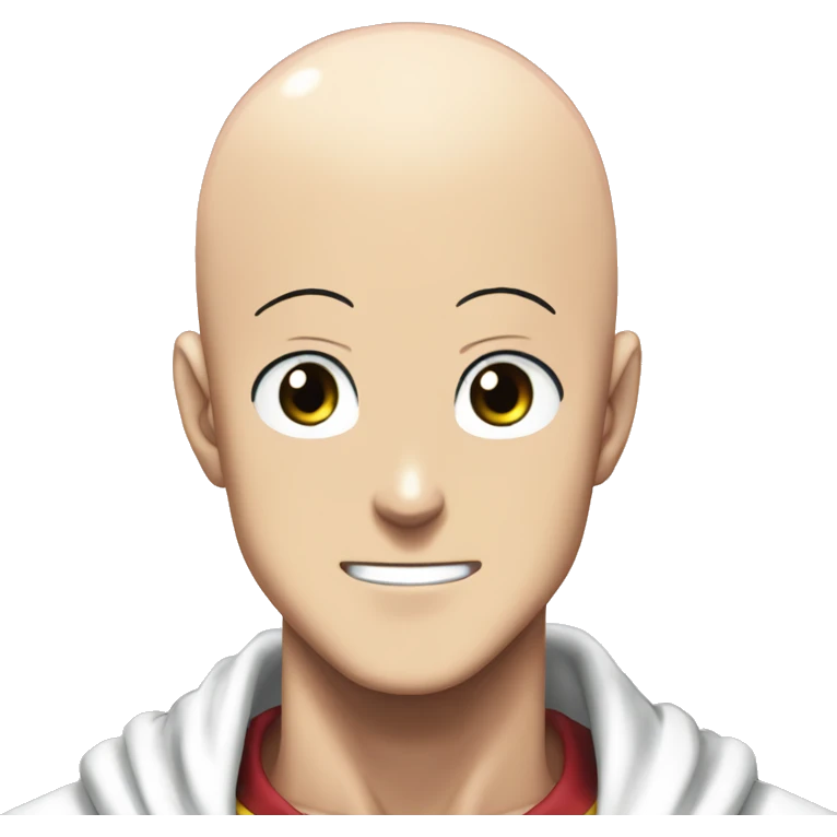 Saitama one punch man happy emoji