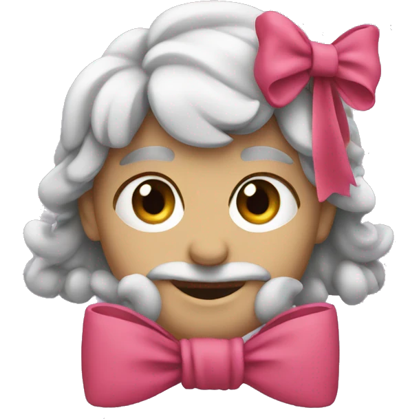 J with bow emoji