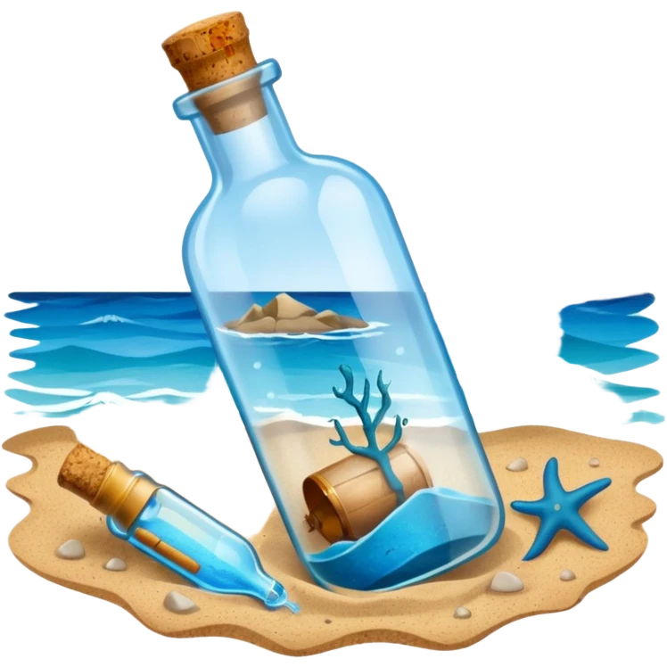 Message letter in Bottle emoji