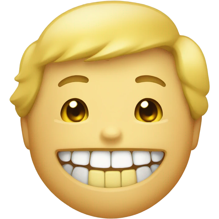 Yellow teeth  emoji