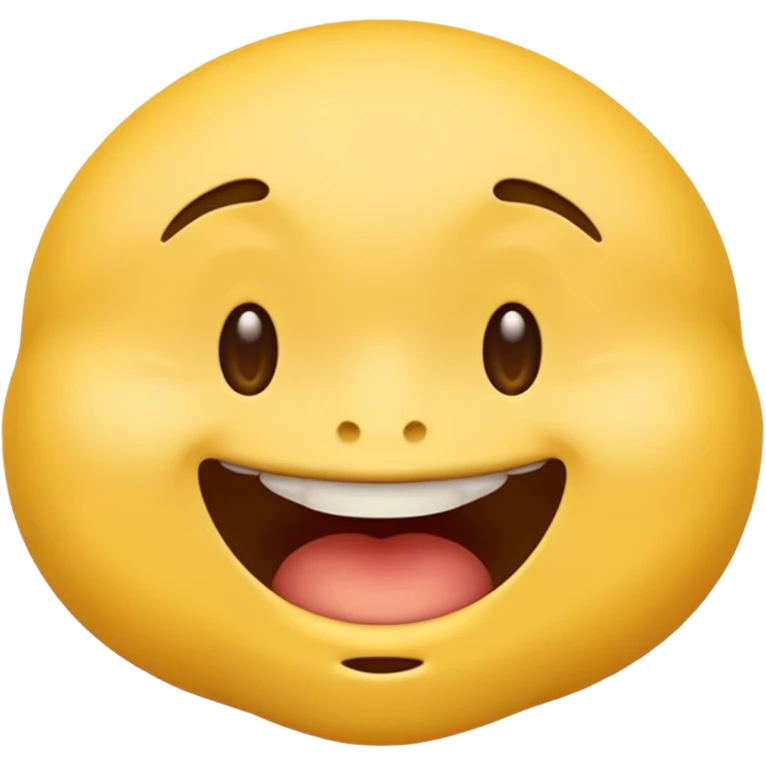 Classic yellow emoji biting bottom lip emoji