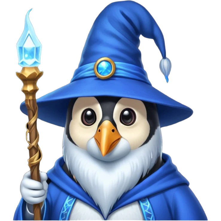 Penguin Wizard emoji