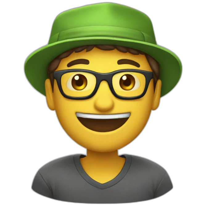 Gorra-feliz emoji