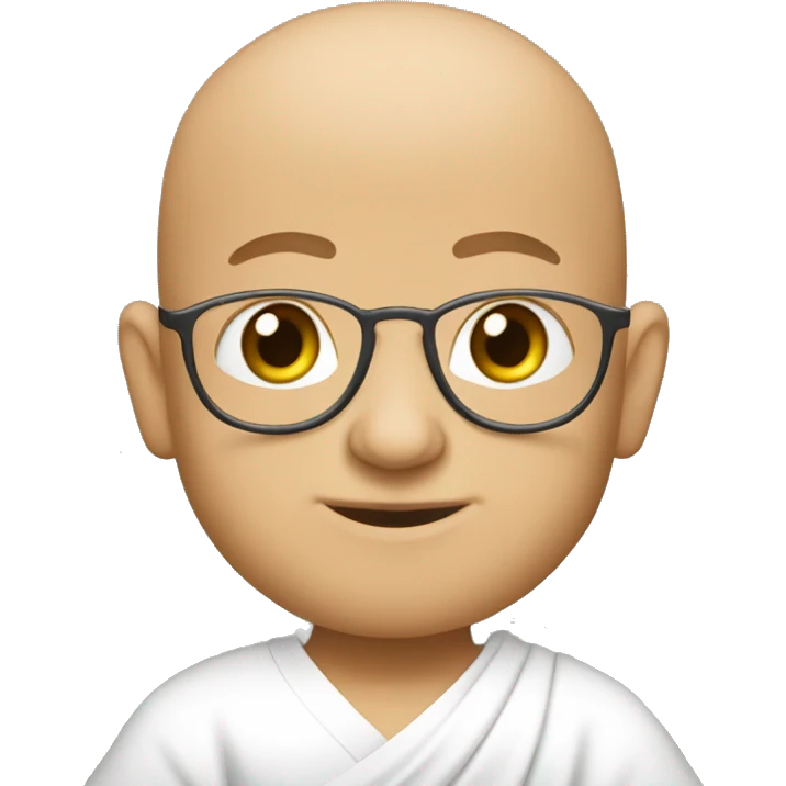 A bald Buddhist with a text above that says "What's up Julio" emoji