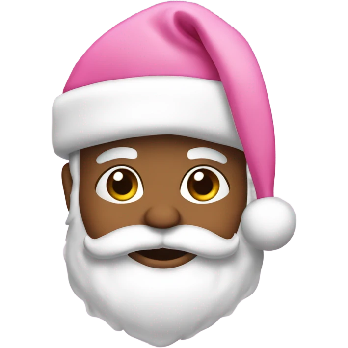santa with pink bows emoji