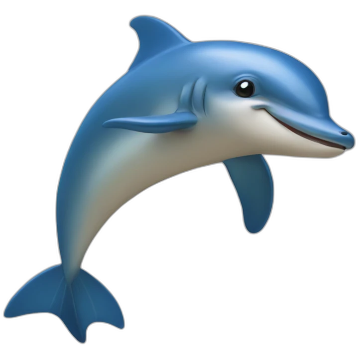 Dauphin bleu emoji