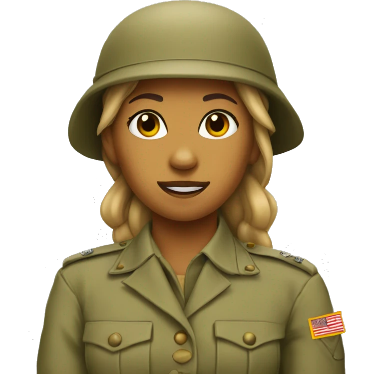 lioness in the army emoji