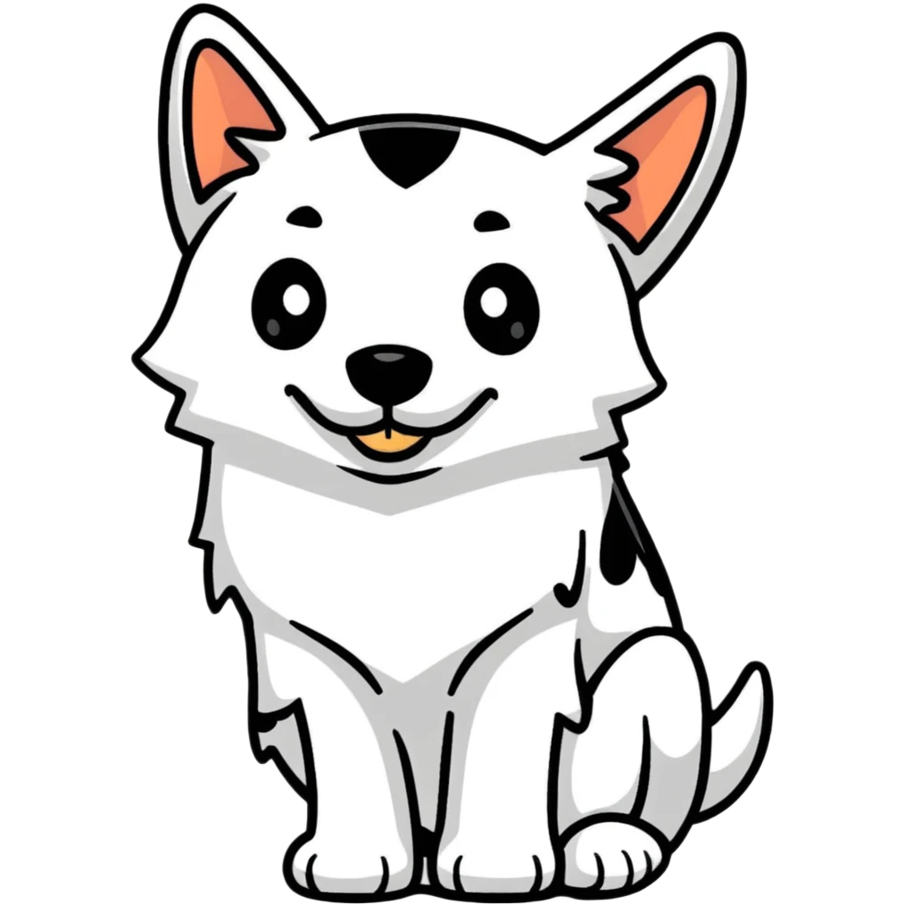 playful dog emoji